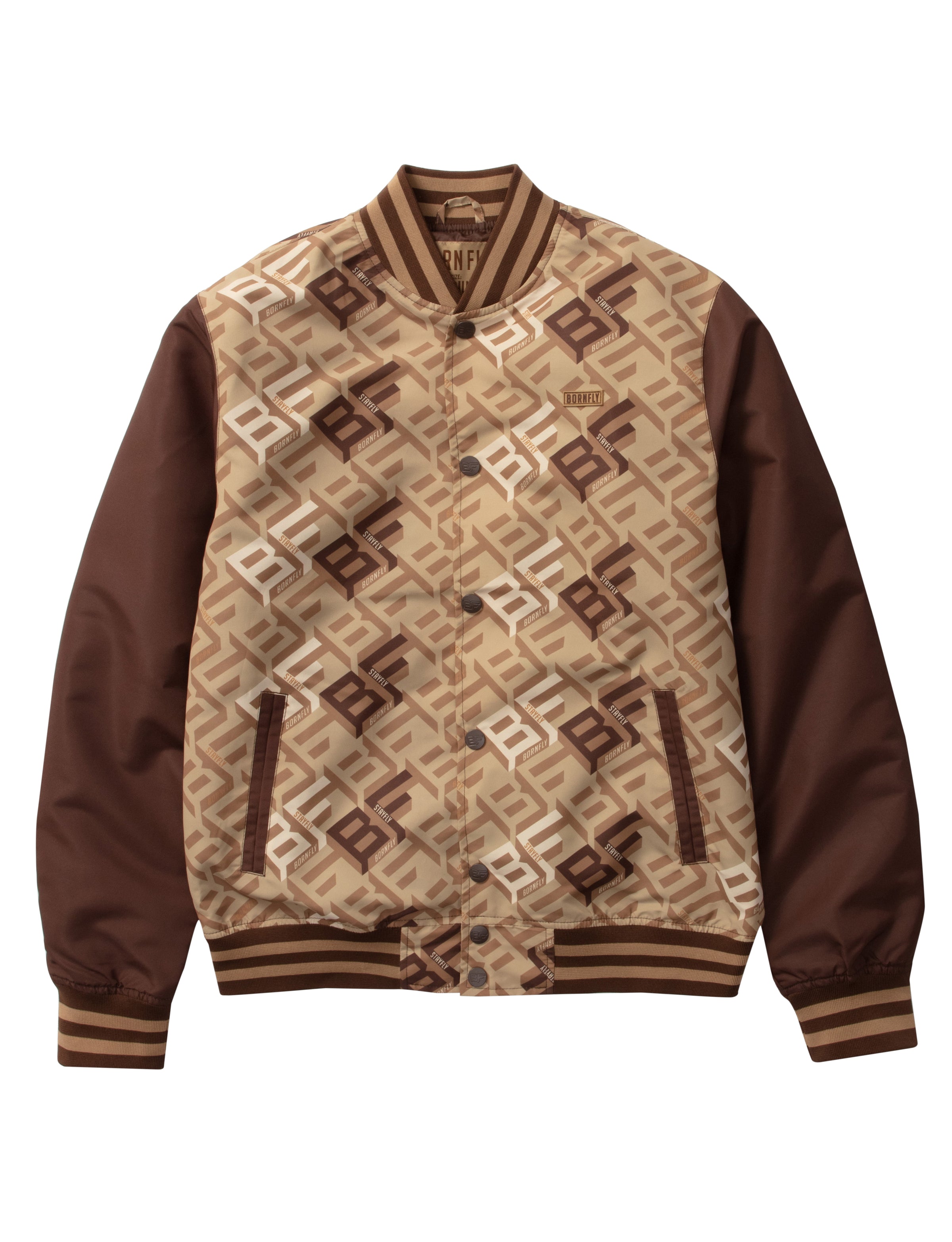 Born Fly Big Tall Louie Varsity Jacket Born Fly