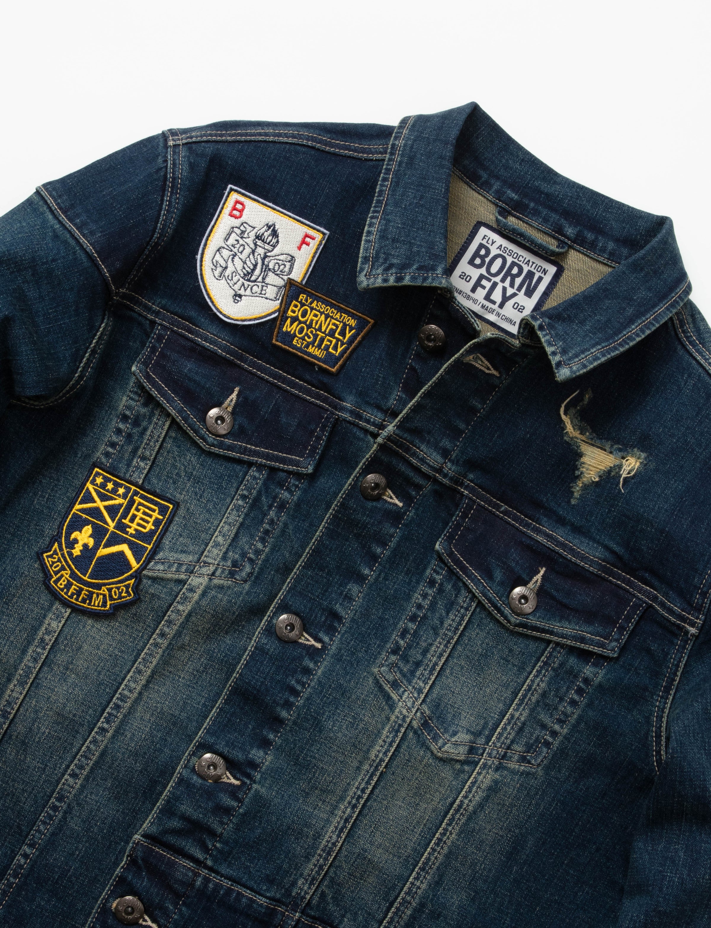 Born Fly Big & Tall - The Fly Outfit Denim Jacket – Born-Fly
